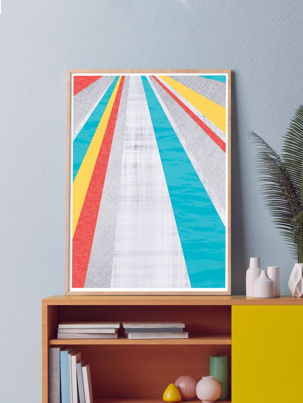 Pop Hole Colourful Geometric Art Print