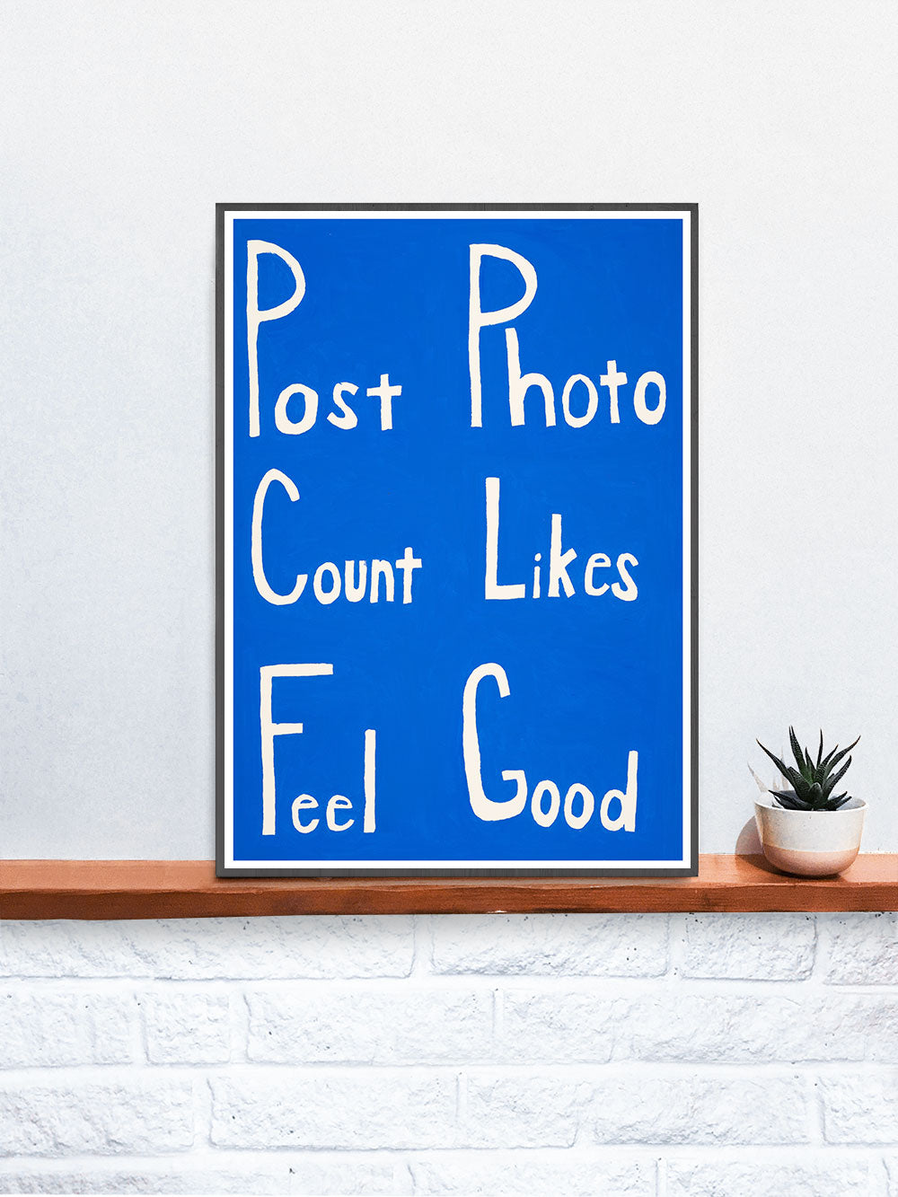 Post Count Feel Social Media Art Print