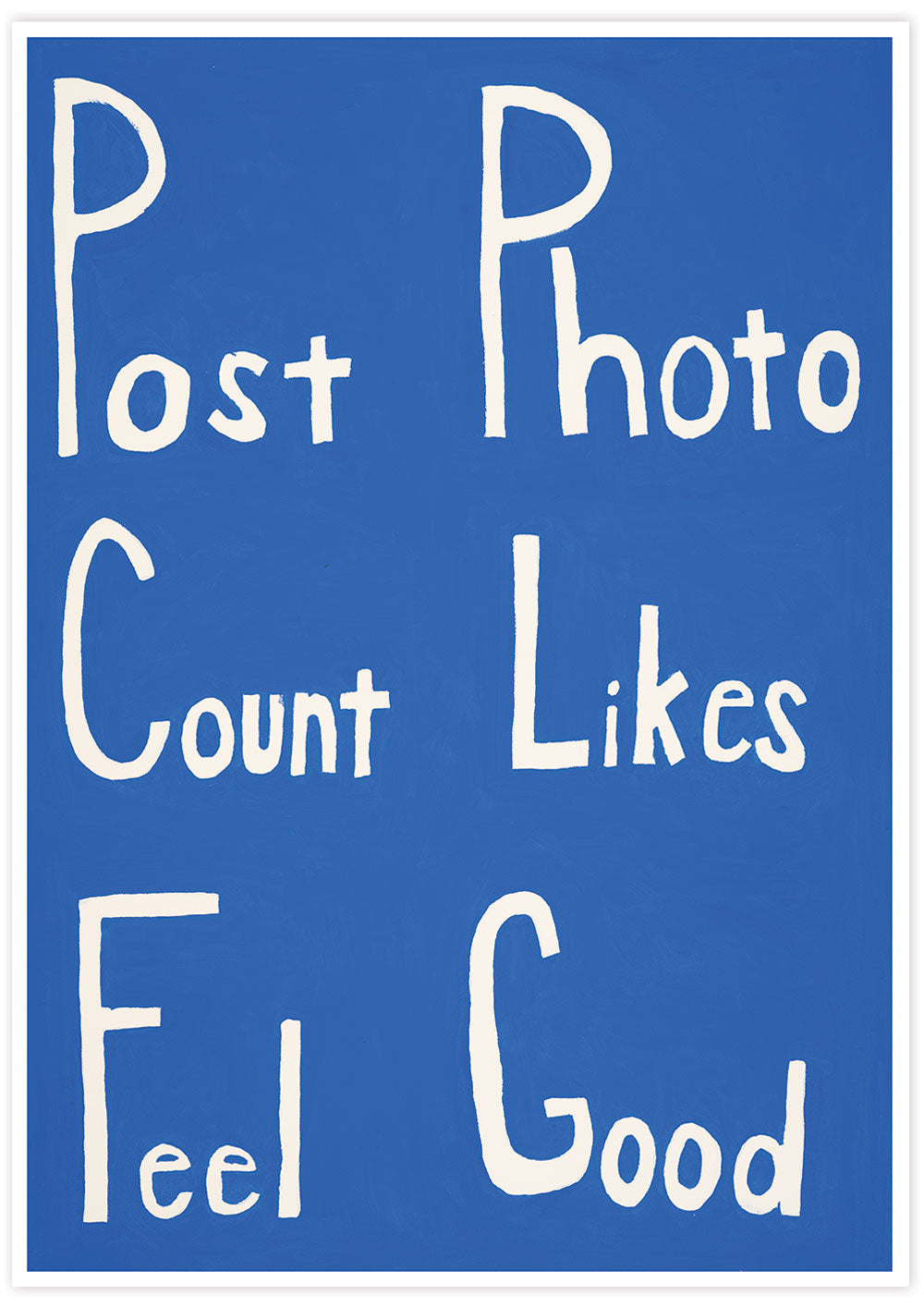 Post Count Feel Social Media Art Print