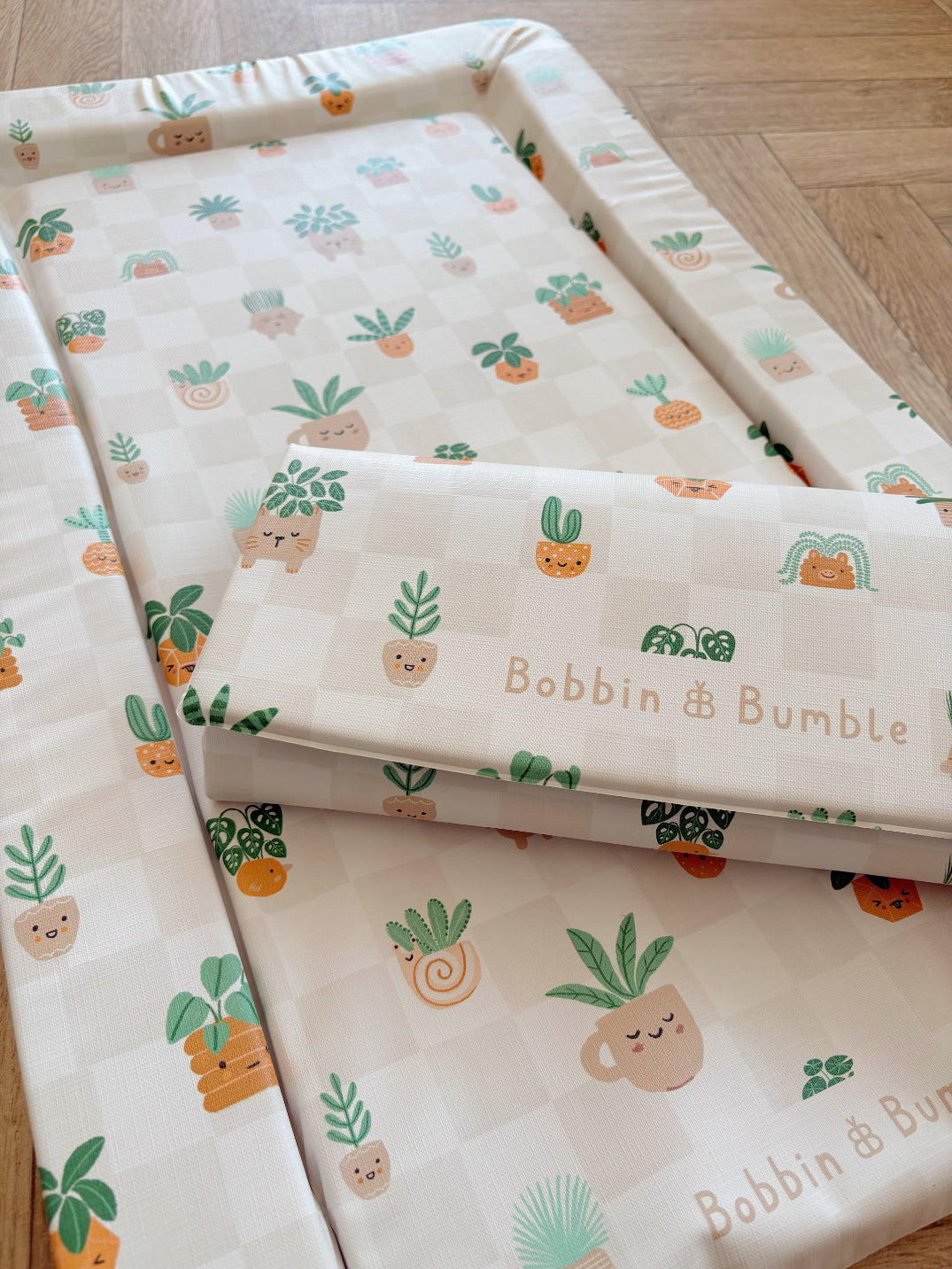 Travel Changing Mat - Pot Plants