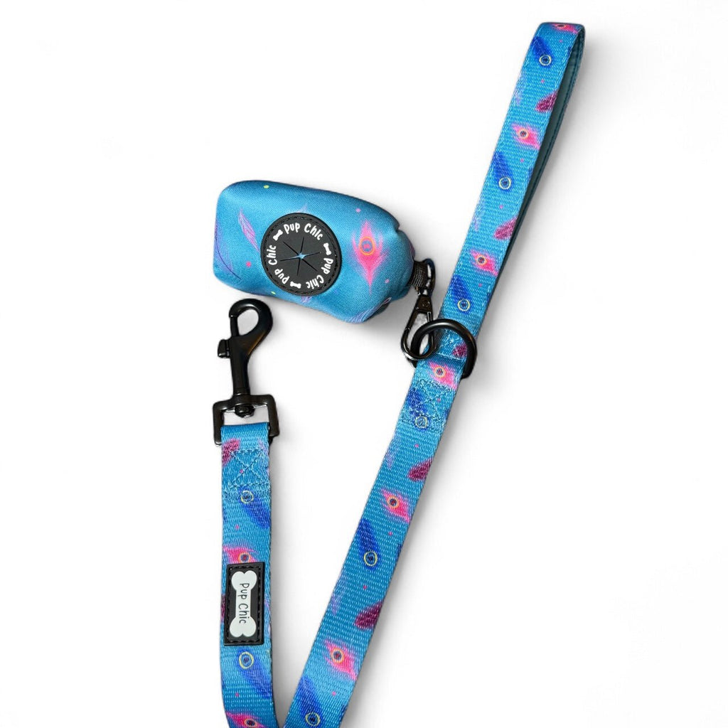Power Peacock 5ft Dog Lead in Teal