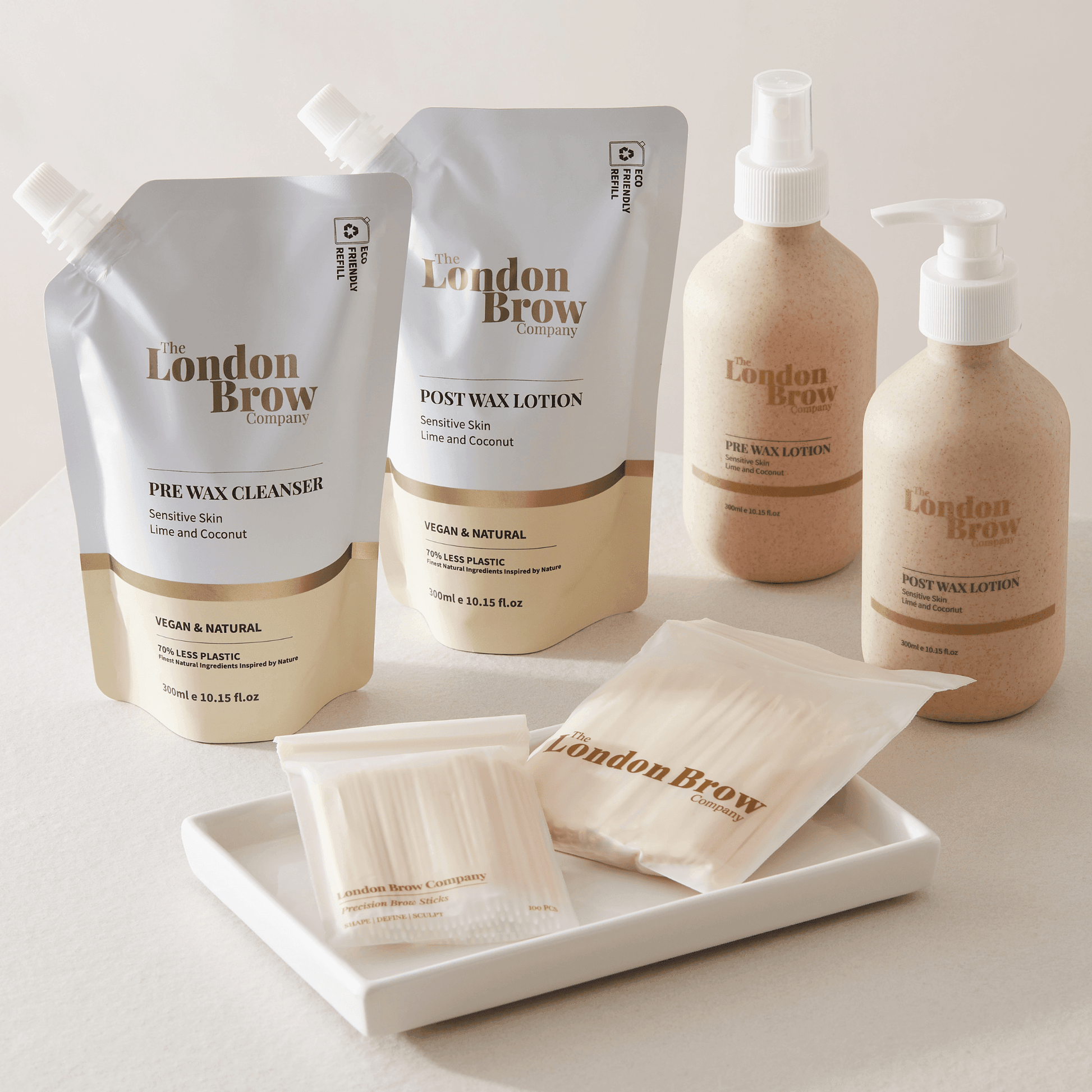 Pre-Wax Cleanser & Post-Wax Lotion Set - All Natural