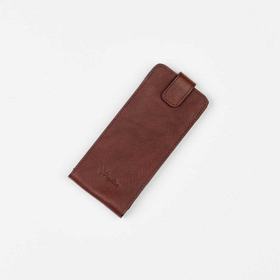 Handmade Leather Glasses Case – Snap Fastener Closure by Papillon at www.brixbailey.com