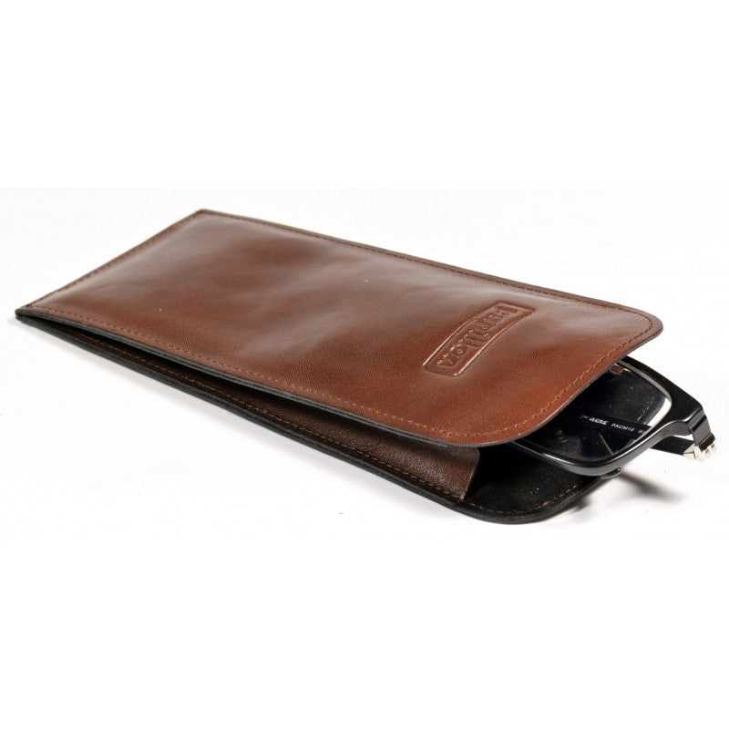 Handmade Leather Glasses Case – Classic & Durable by Papillon at www.brixbailey.com