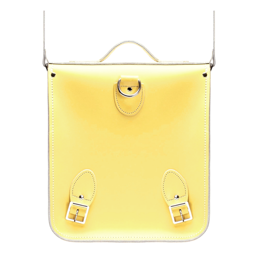 Handmade Leather City Backpack - Primrose Yellow