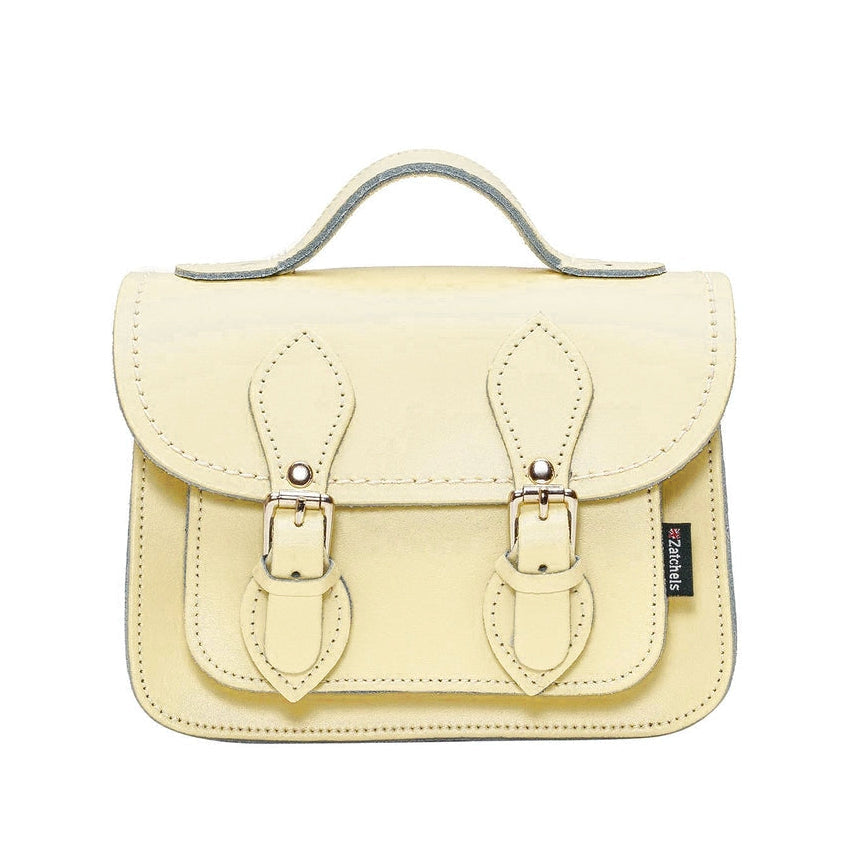 Handmade Leather Micro Satchel - Primrose Yellow