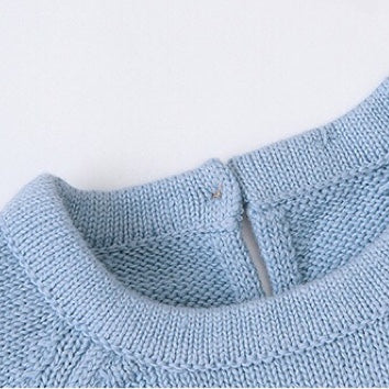 Baby Cartoon Fox Knitted Romper with Triangle Design