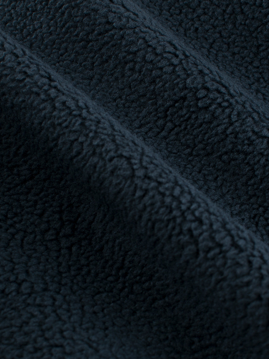 Navy Blue Letters Pattern Crew Neck Pullover for Boys