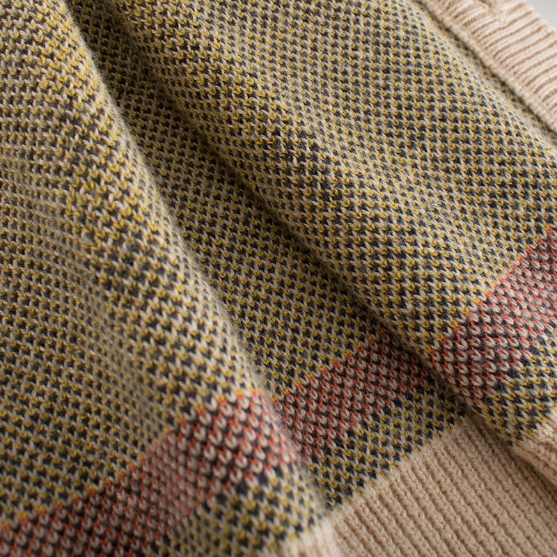 Baby Deer Cardigan in Apricot with Embroidered Details