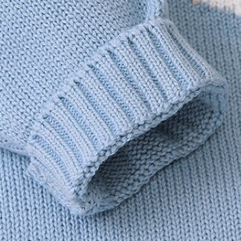 Baby Cartoon Fox Knitted Romper with Triangle Design