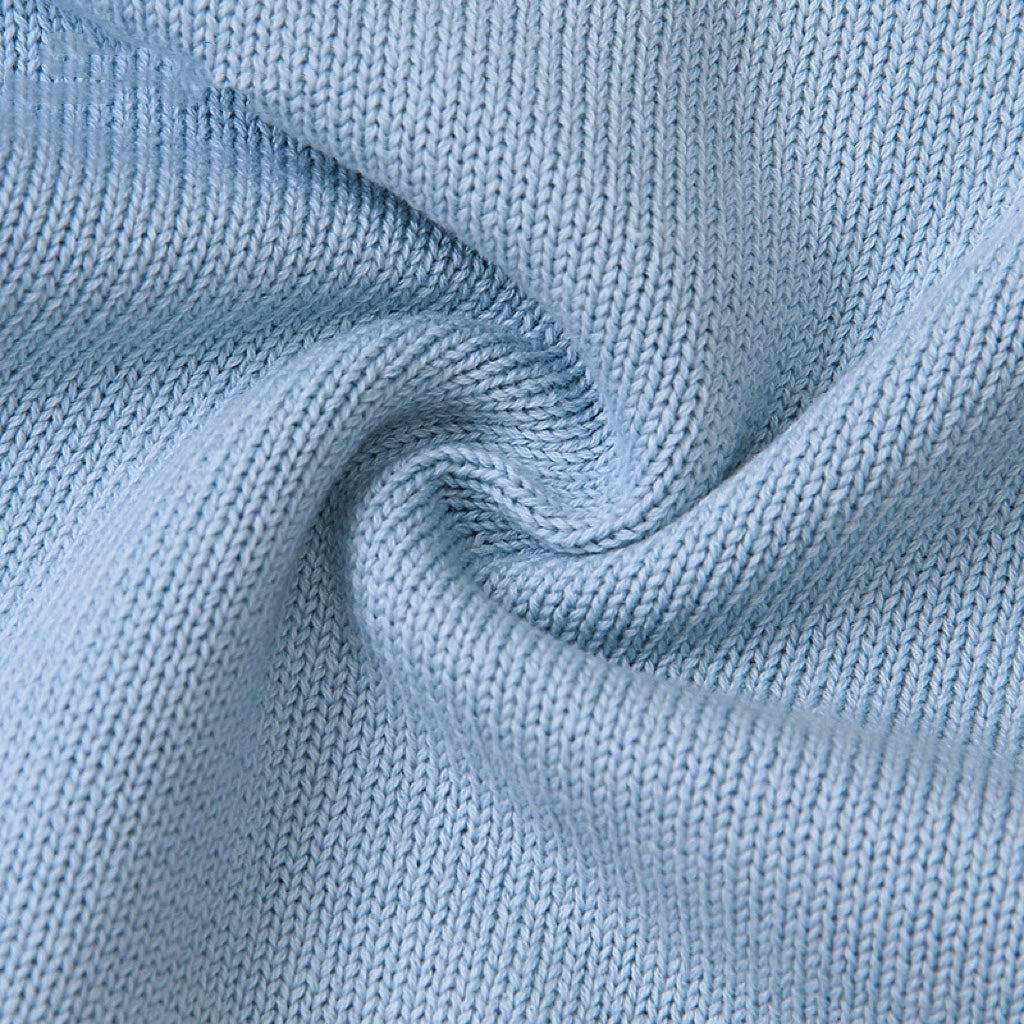 Baby Cartoon Fox Knitted Romper with Triangle Design