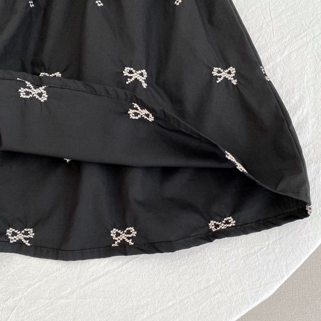 Summer Baby Girl Floral Collar Sleeveless Dress and Onesie Sister Matching Set