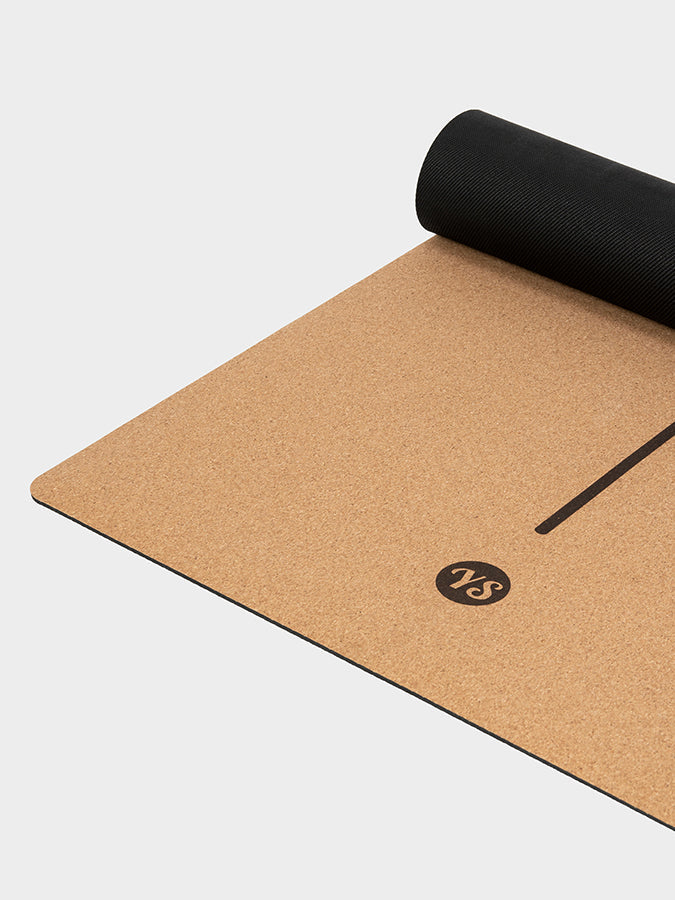 Yoga Studio Alignment Cork Yoga Mat 4mm