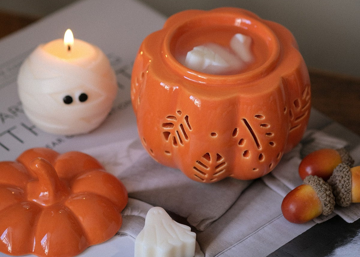 Pumpkin Wax Melt Burner - Orange