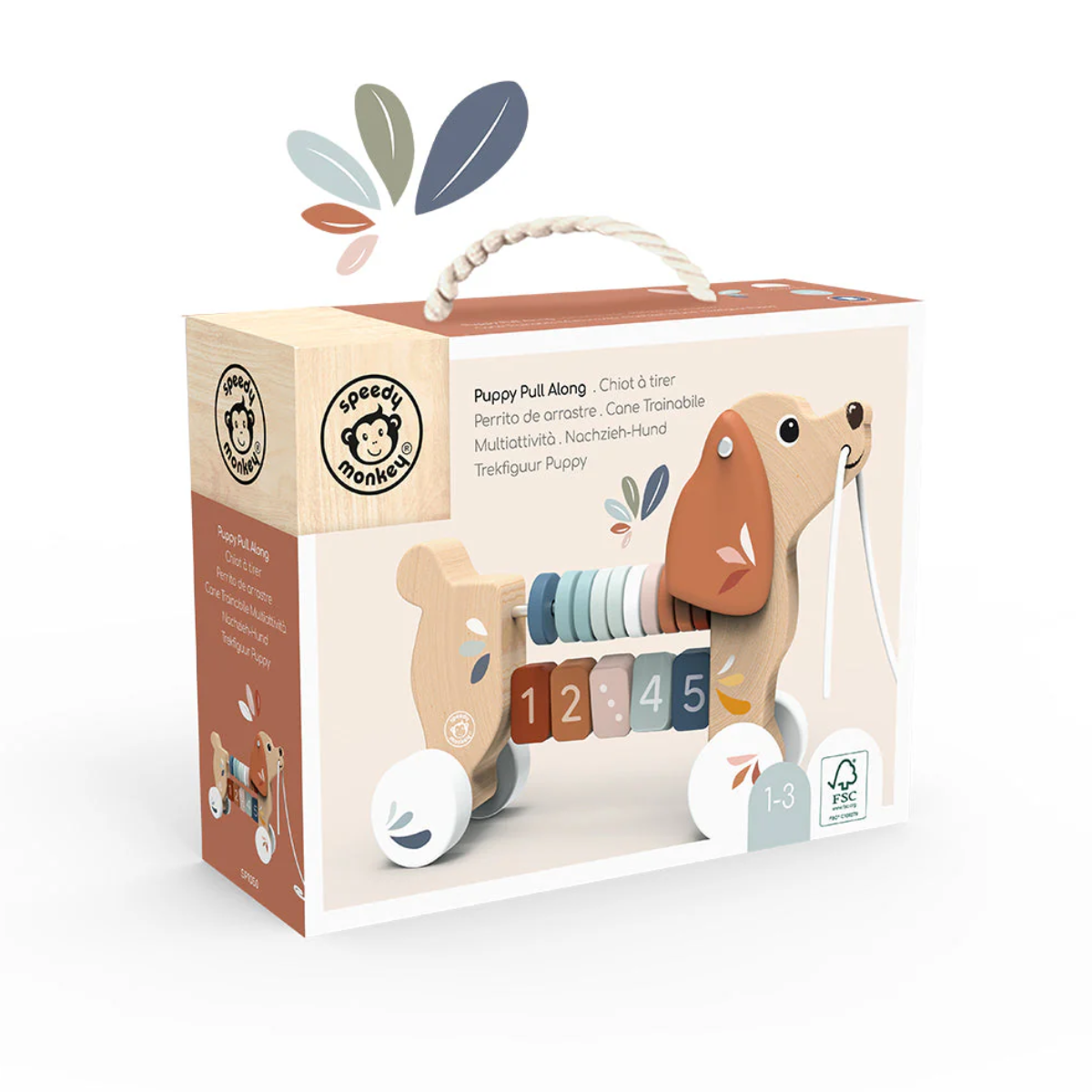 Speedy Monkey Puppy Pull Along