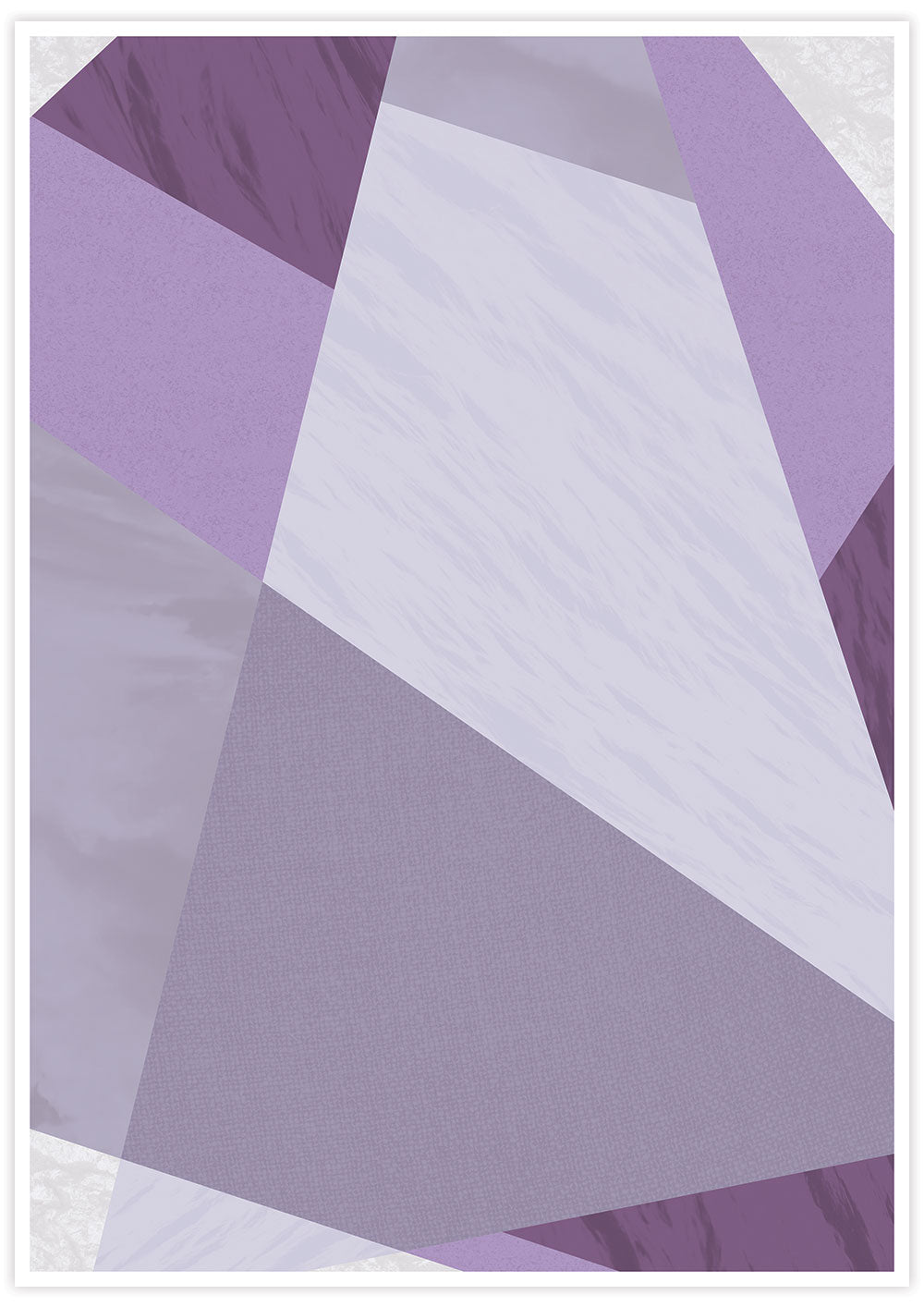 Purple Candy Purple Geometric Print
