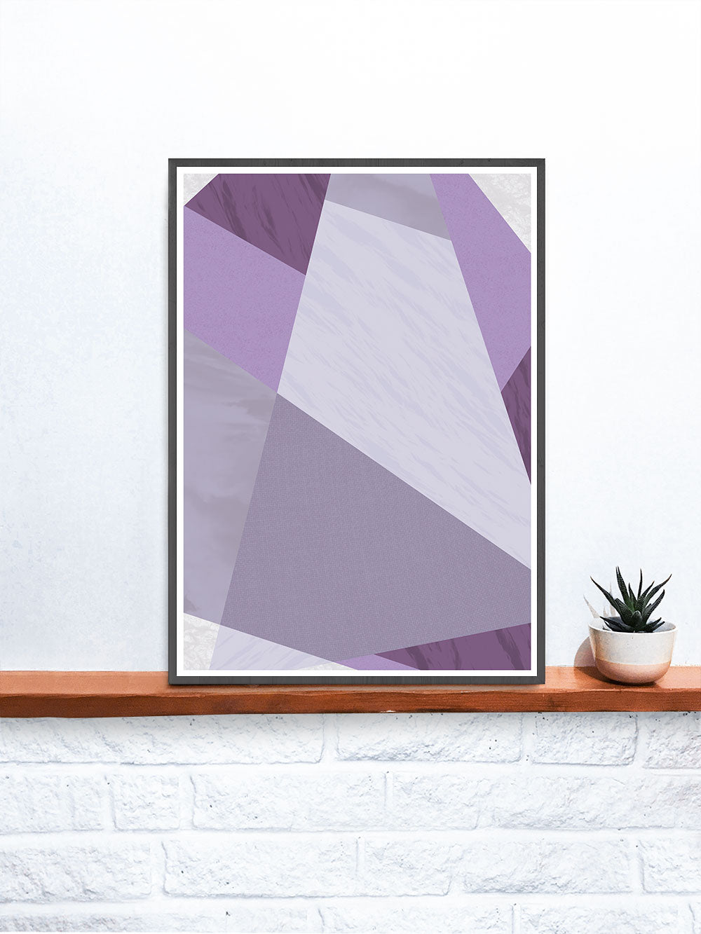 Purple Candy Purple Geometric Print