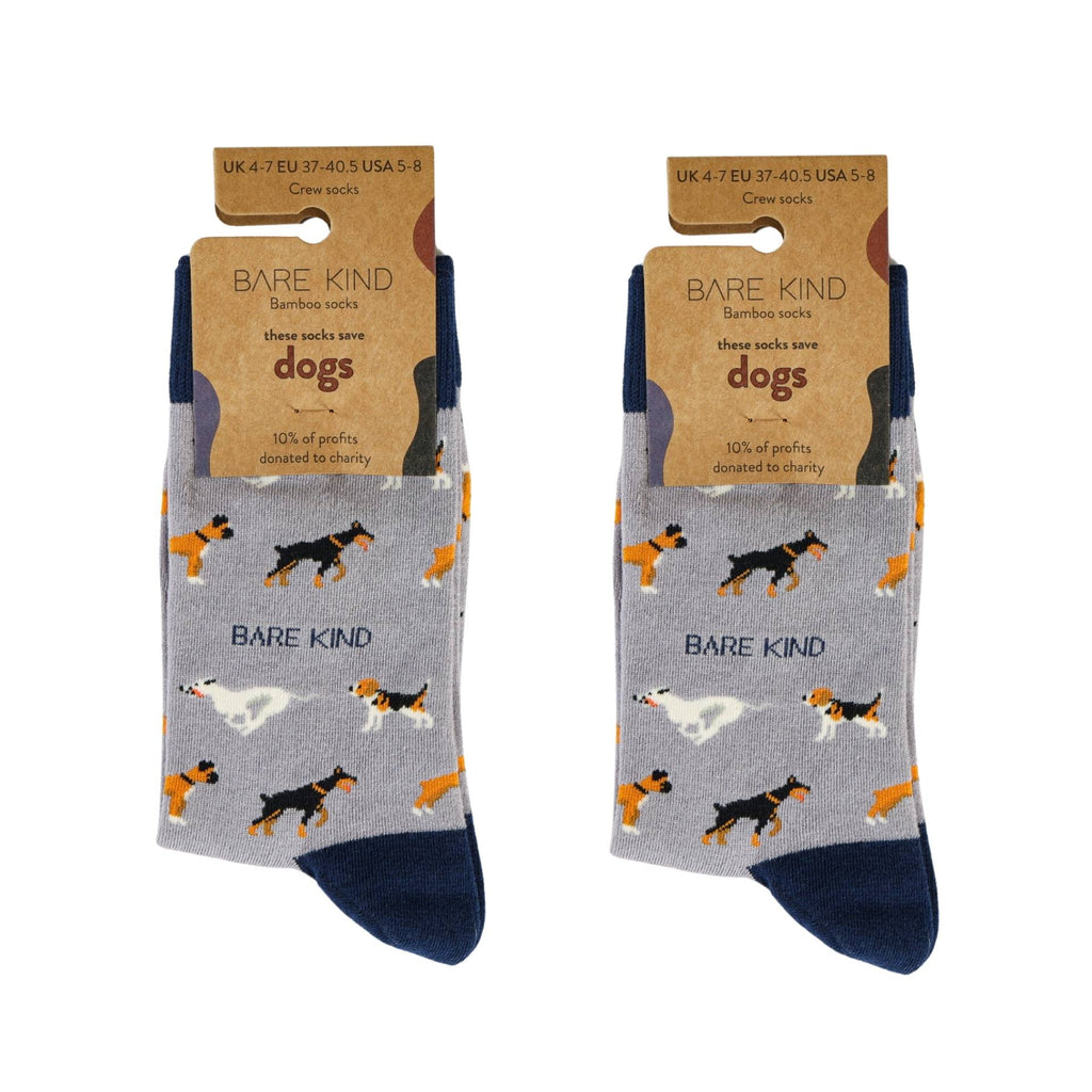 Purple Dog Pet Pair Bamboo Sock Set