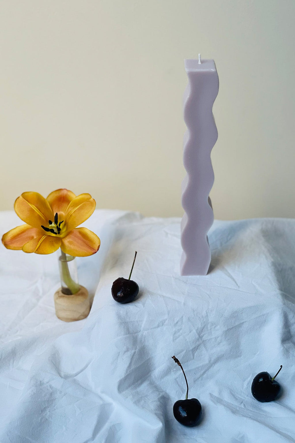 Wavy Pillar Candle