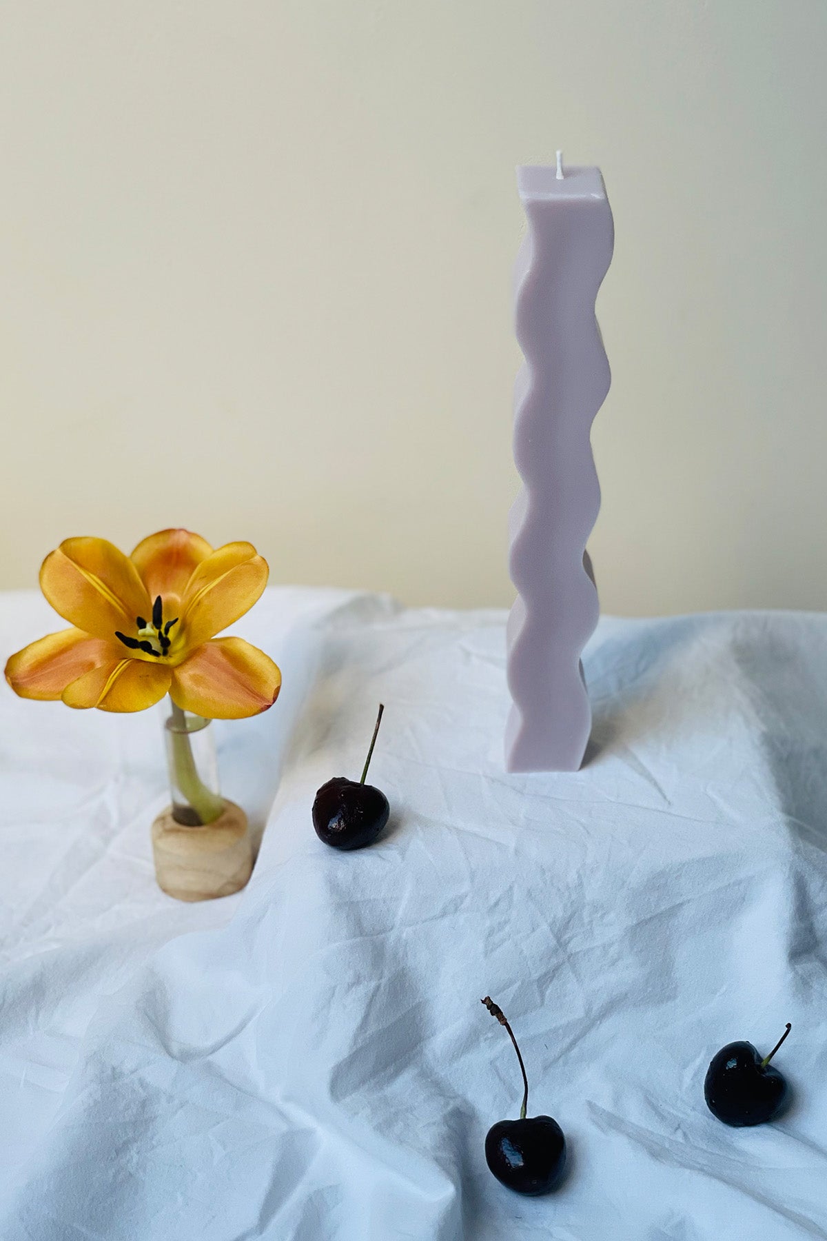 Wavy Pillar Candle
