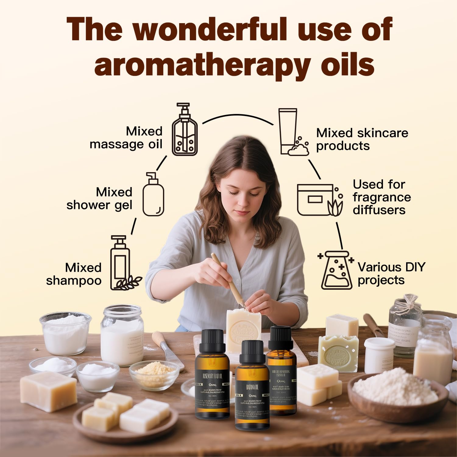 QONG Batana Oil Blend – Hair Growth & Sleep Essential Oil, Scalp Care | 30ml