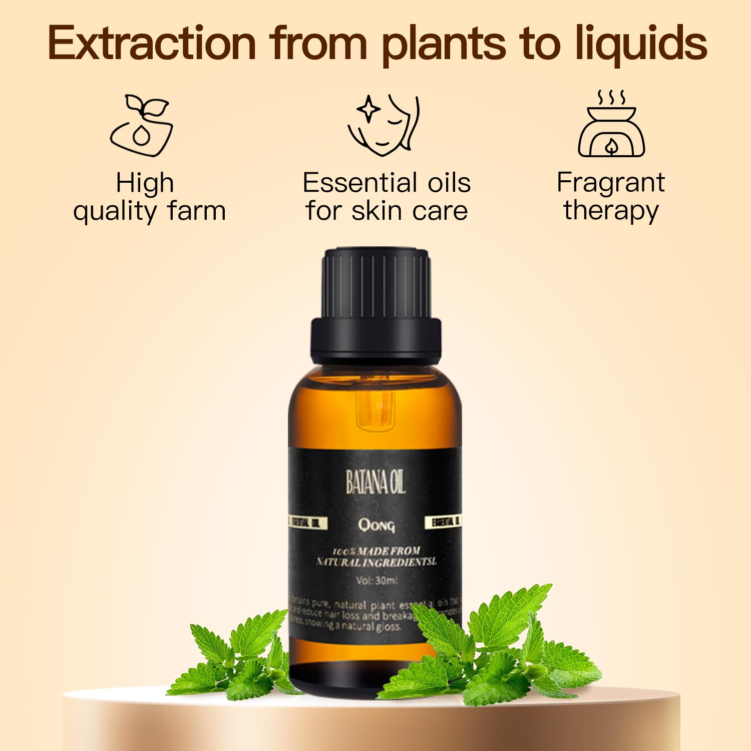 QONG Batana Oil Blend – Hair Growth & Sleep Essential Oil, Scalp Care | 30ml