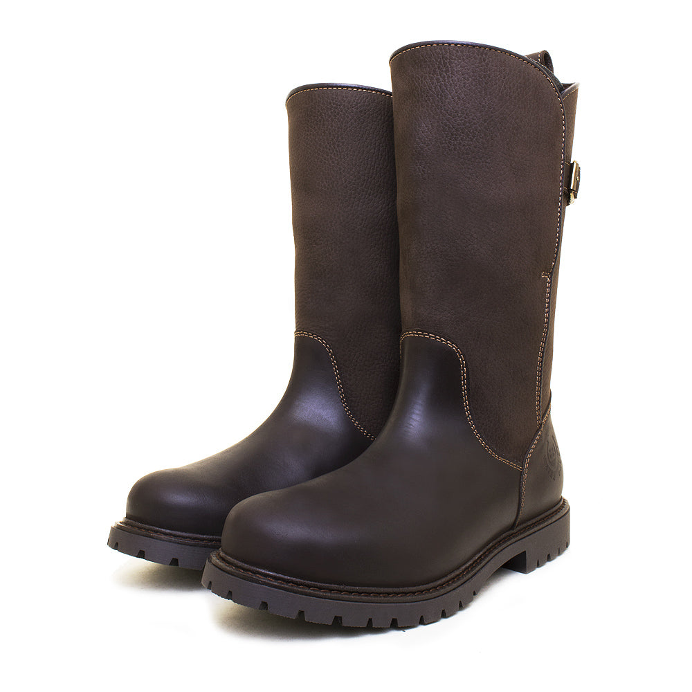 Waterproof Brown Boots Mid Calf