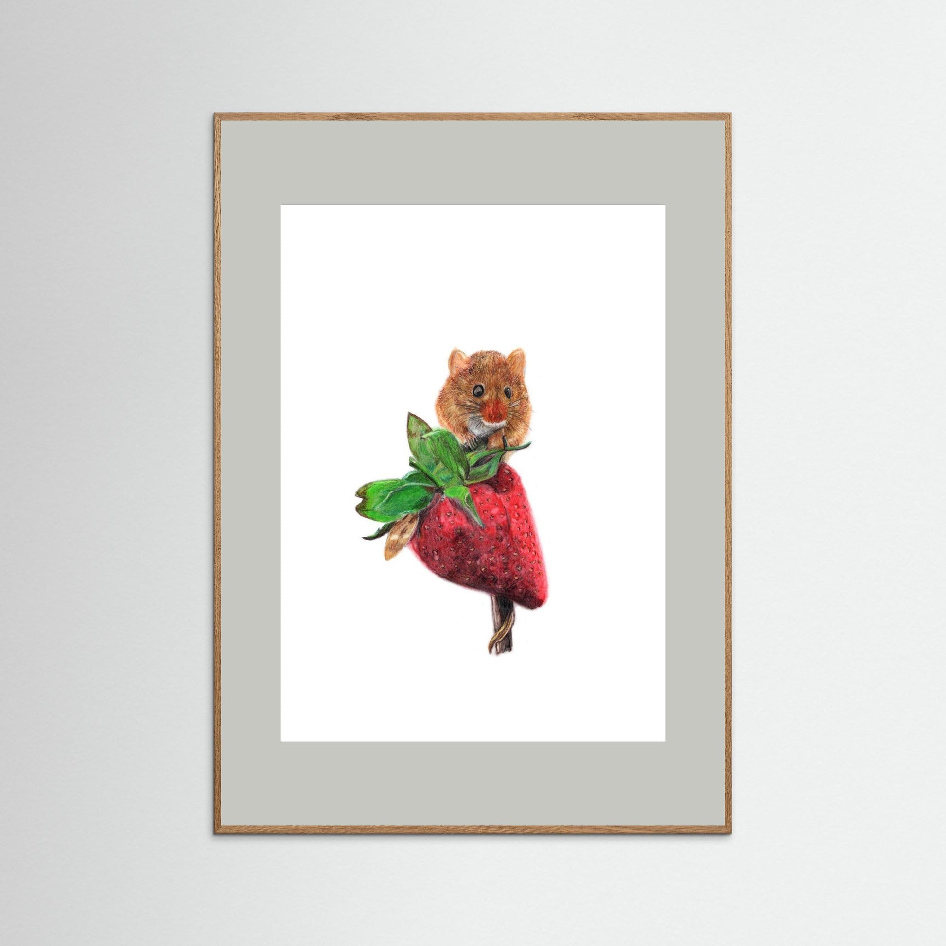 Field Mouse Wildlife Art Print | Wildlife Wall Art for Nature Lovers