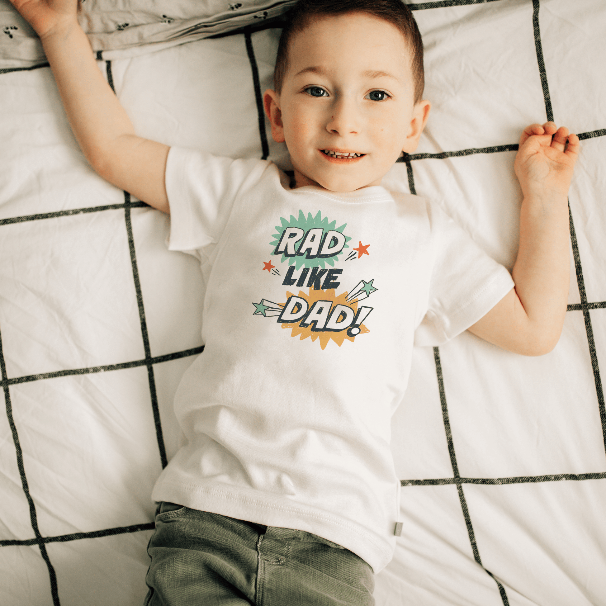 Rad Like Dad Graphic Tee for Toddlers
