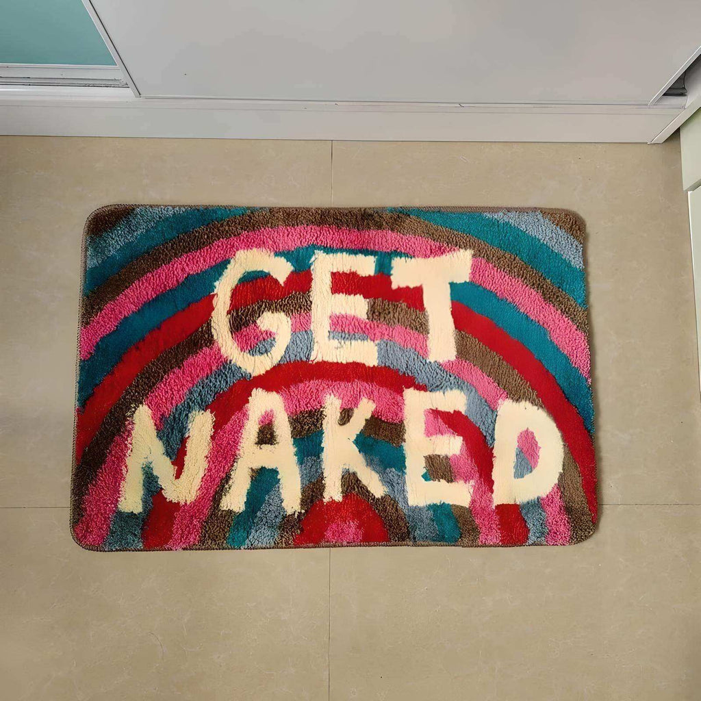 Rainbow Get Naked Bath Mat