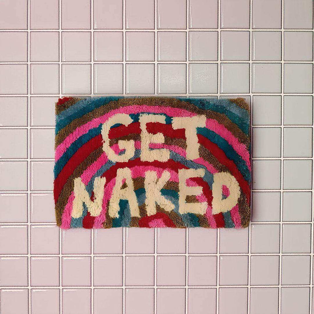 Rainbow Get Naked Bath Mat