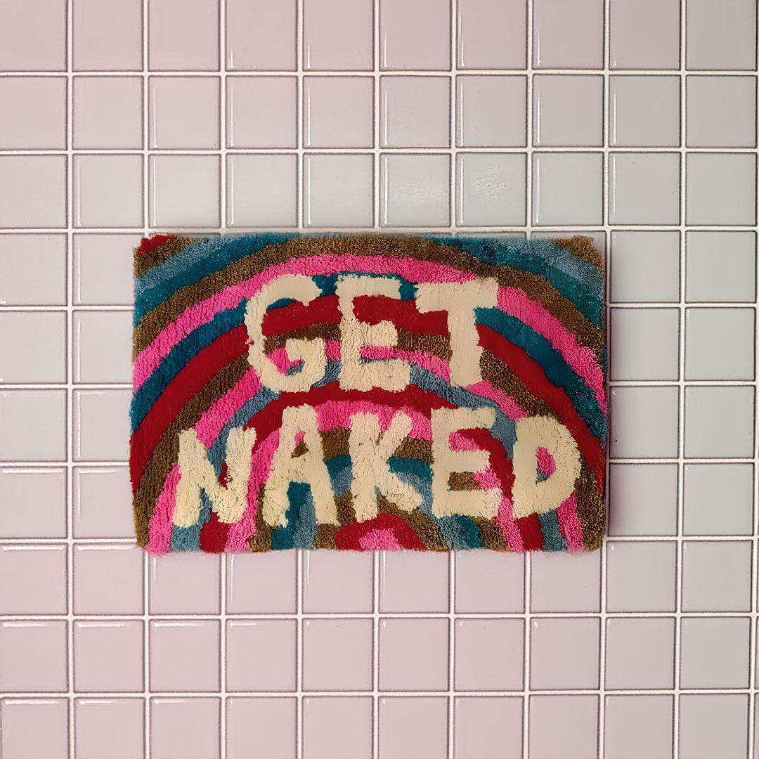 Rainbow Get Naked Bath Mat