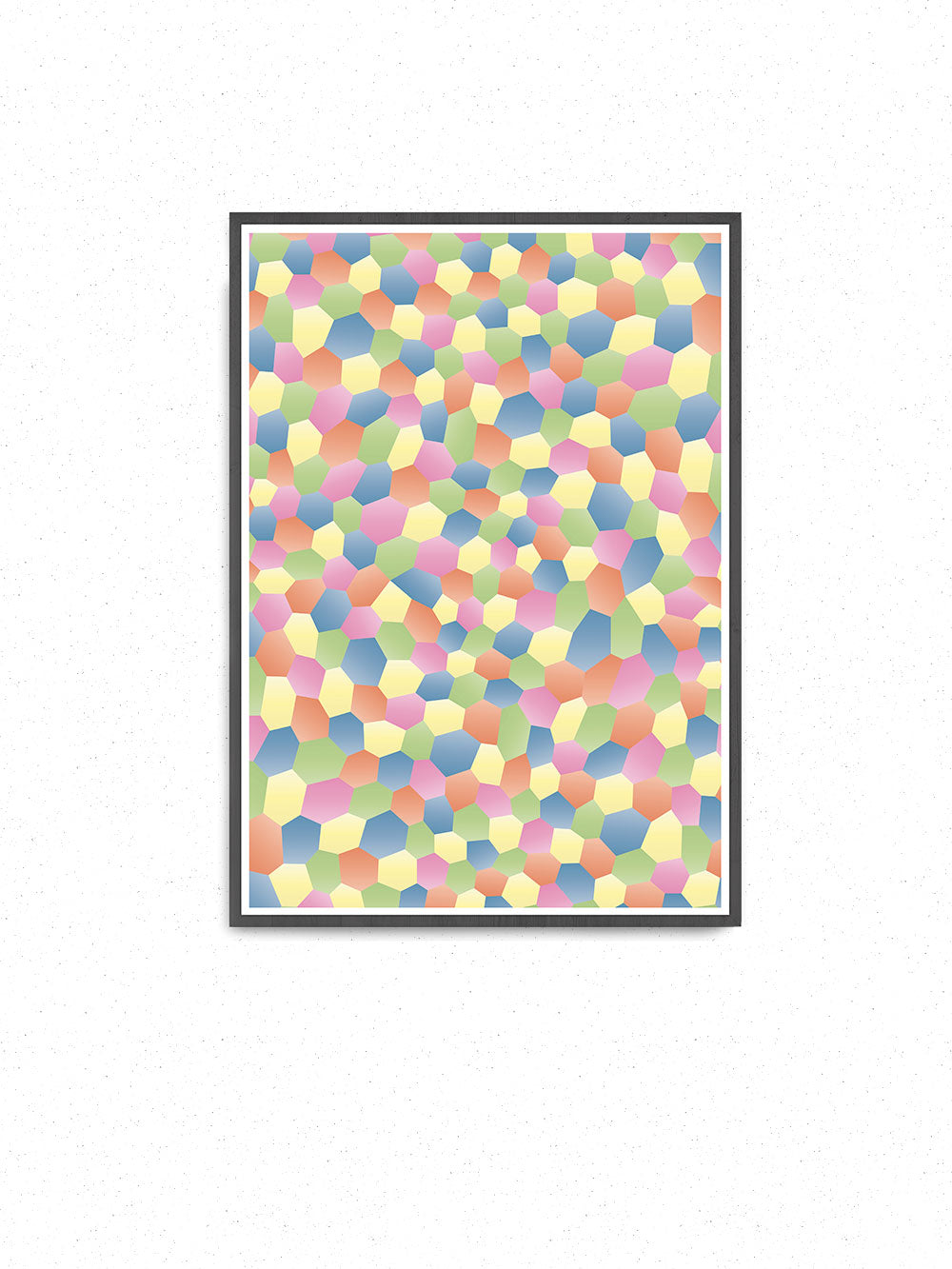 Rainbow Polygon Art Print