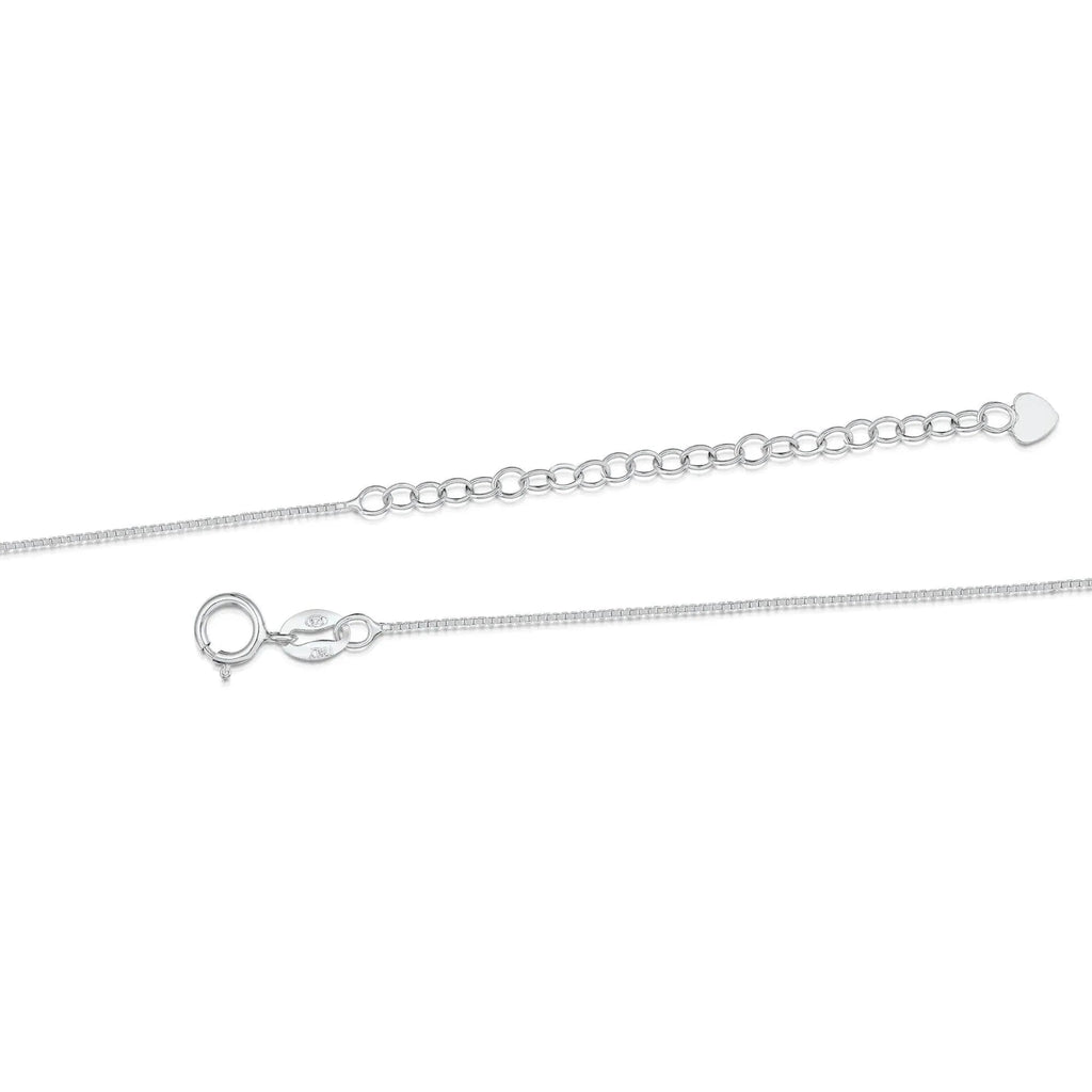 Rectangle Pendant Necklace Sterling Silver with Real Flowers