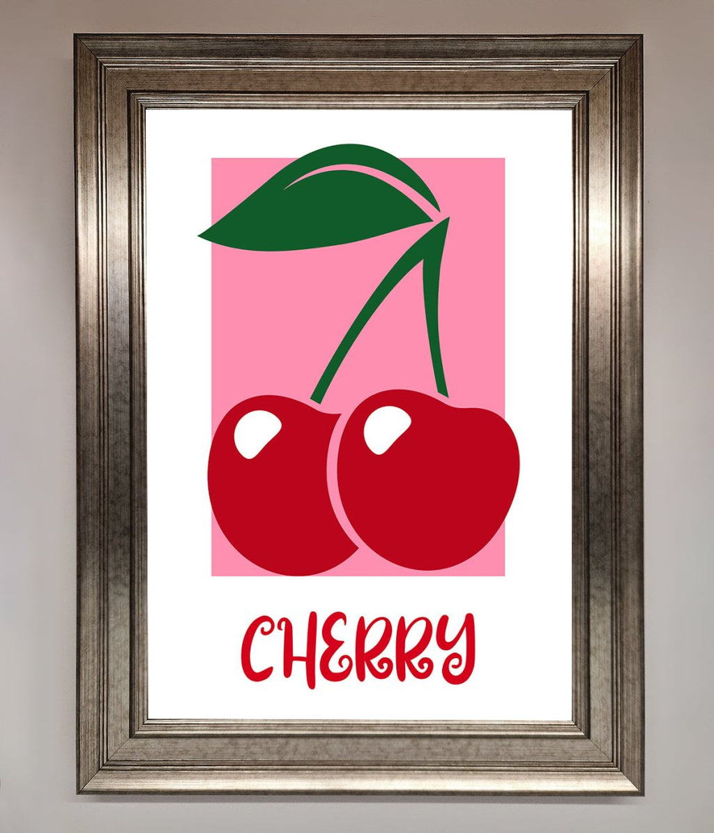 Red Cherries Modern Framed Poster