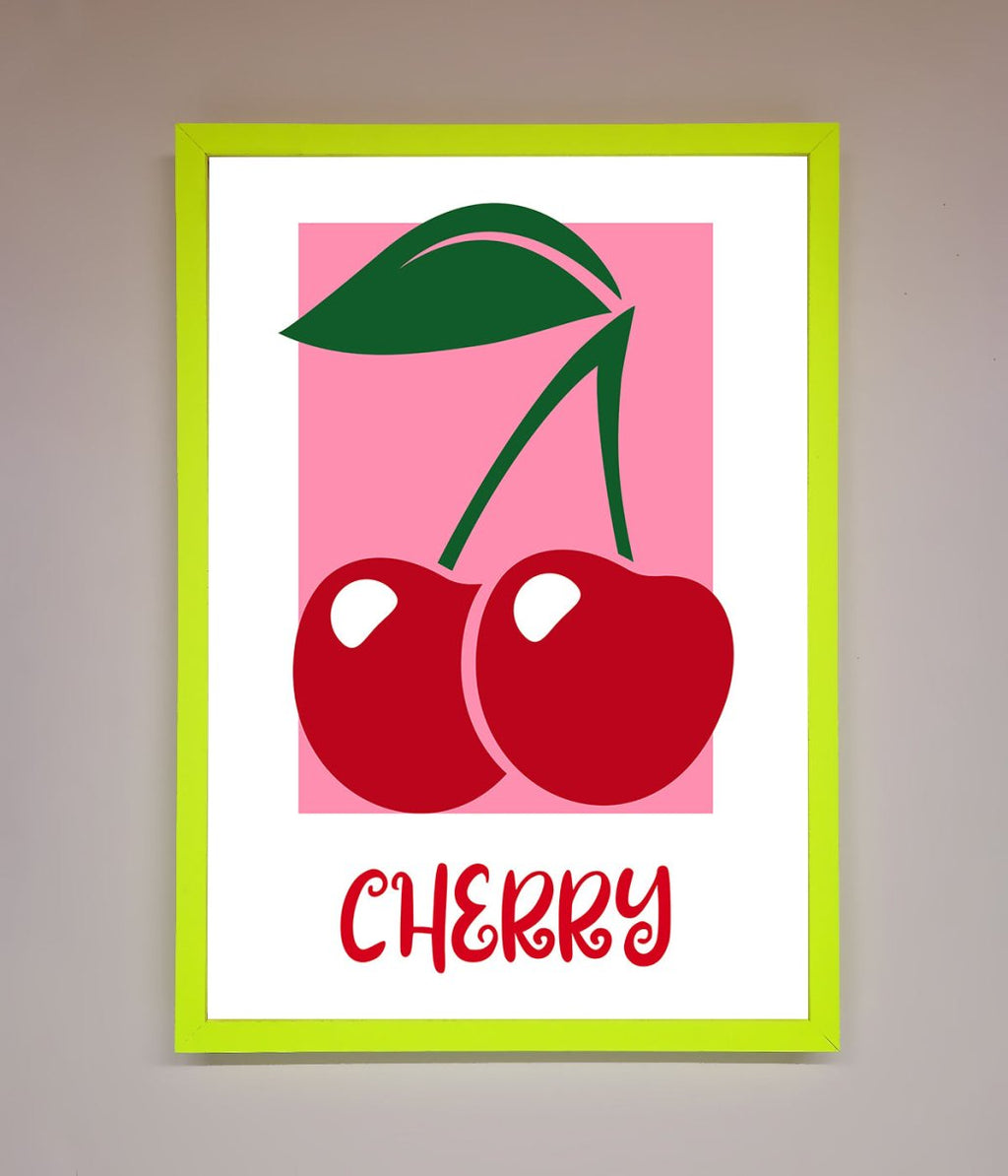 Red Cherries Modern Framed Poster