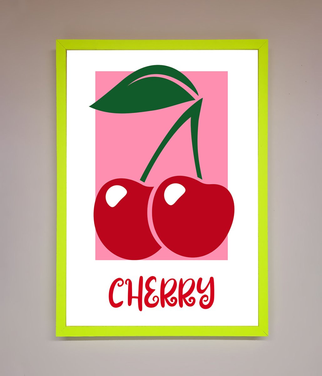 Red Cherries Modern Framed Poster