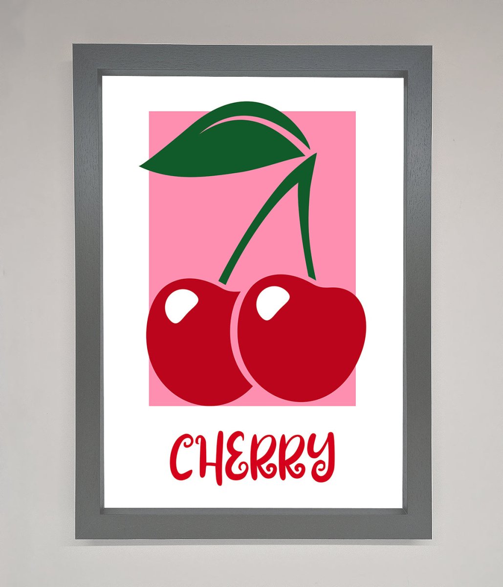 Red Cherries Modern Framed Poster