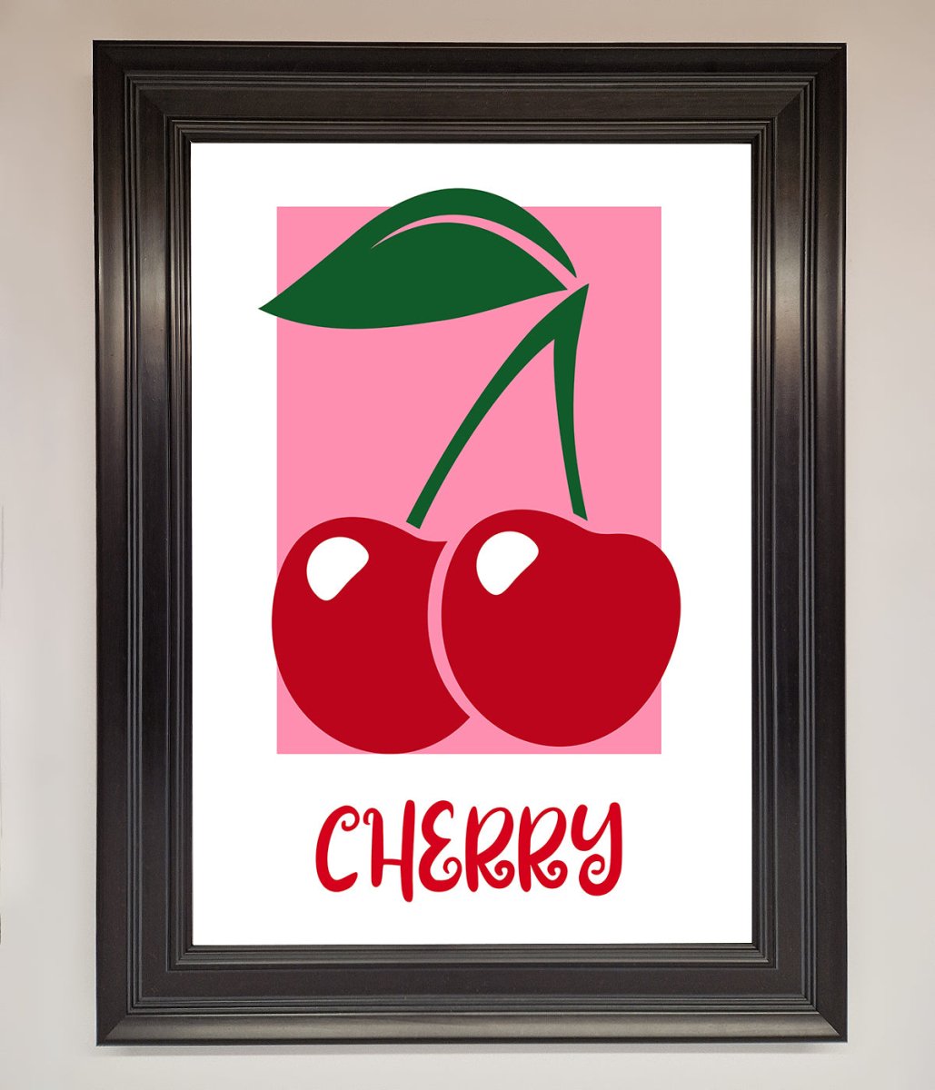 Red Cherries Modern Framed Poster