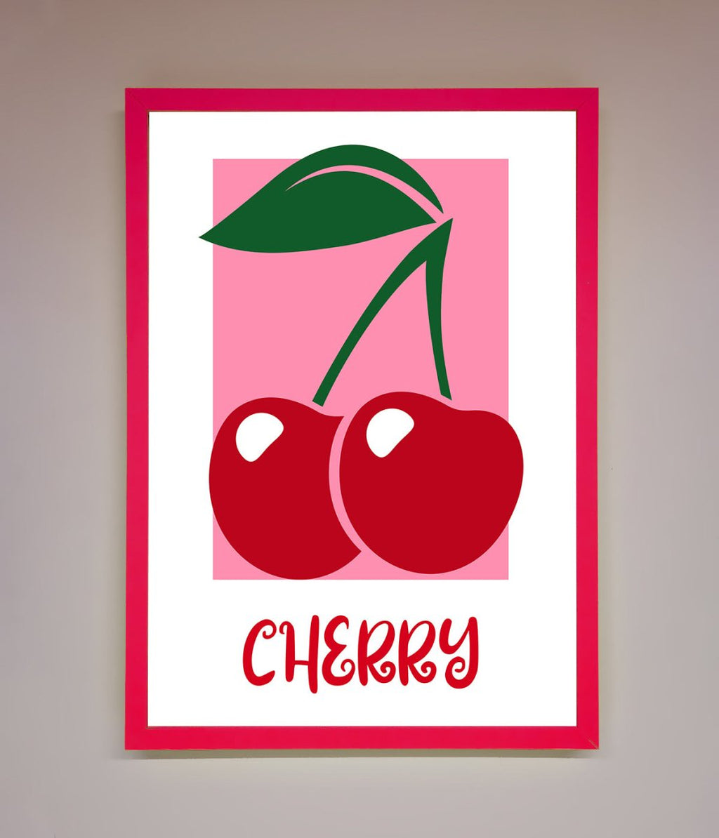 Red Cherries Modern Framed Poster