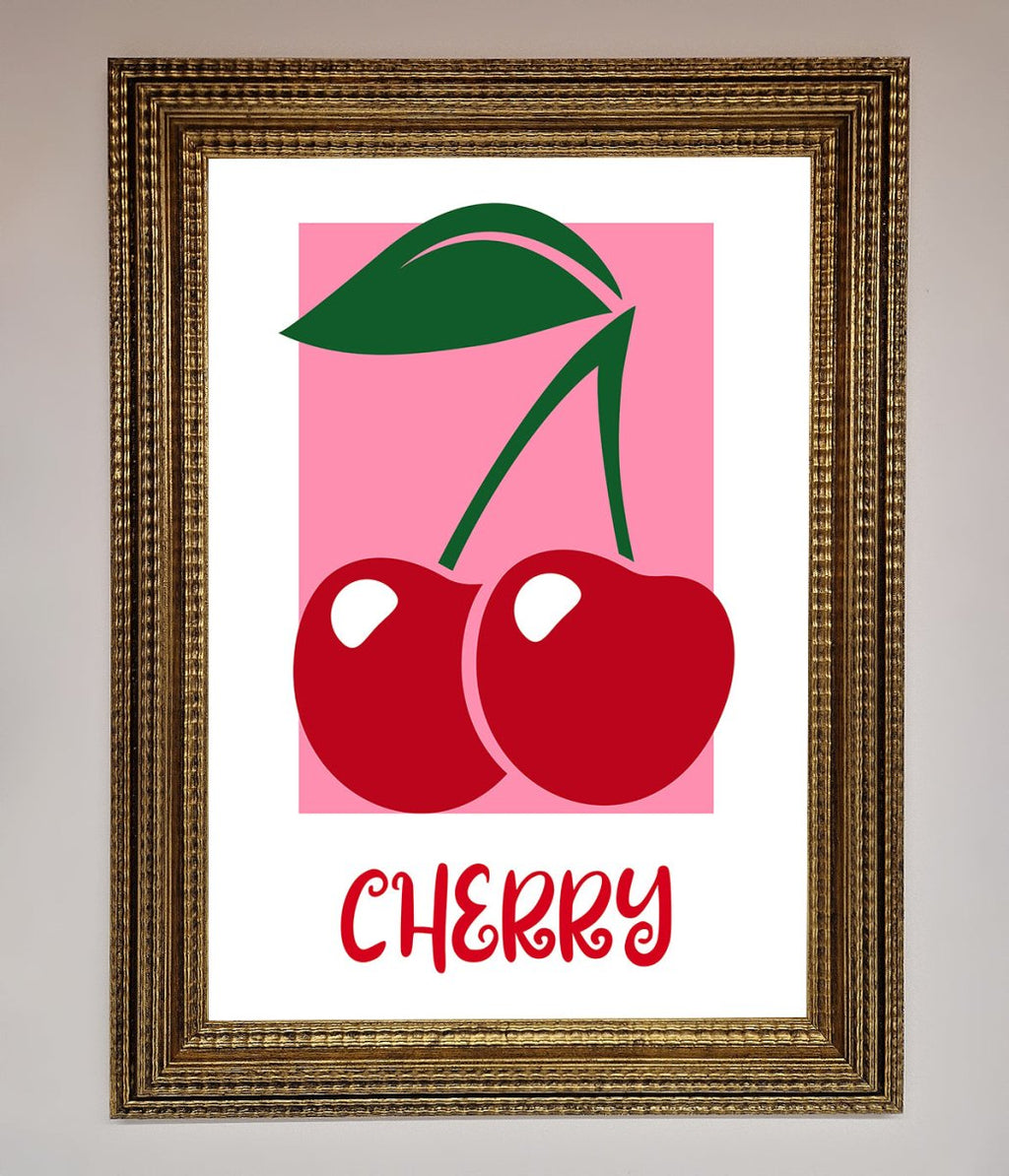 Red Cherries Modern Framed Poster
