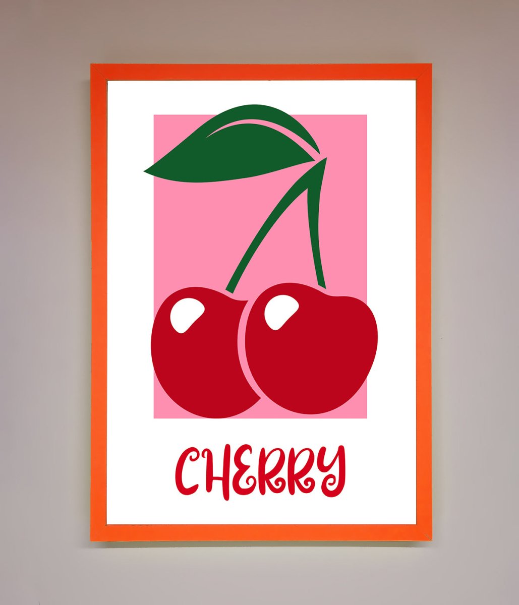 Red Cherries Modern Framed Poster