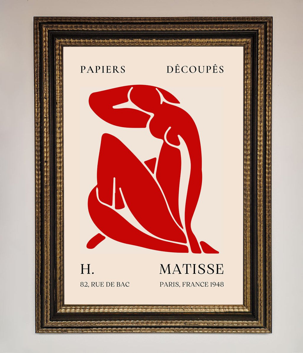 Red Matisse Man Framed Print