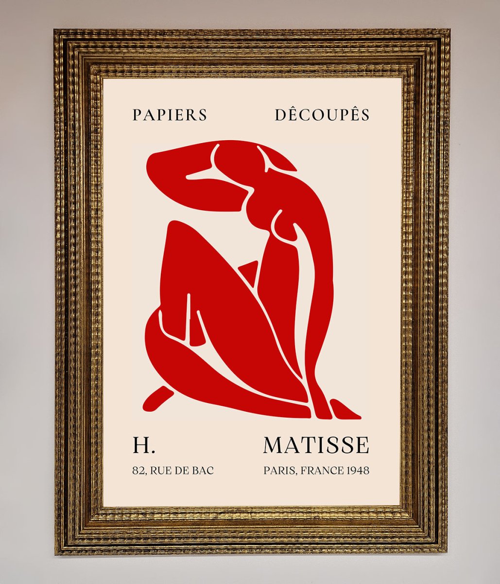 Red Matisse Man Framed Print