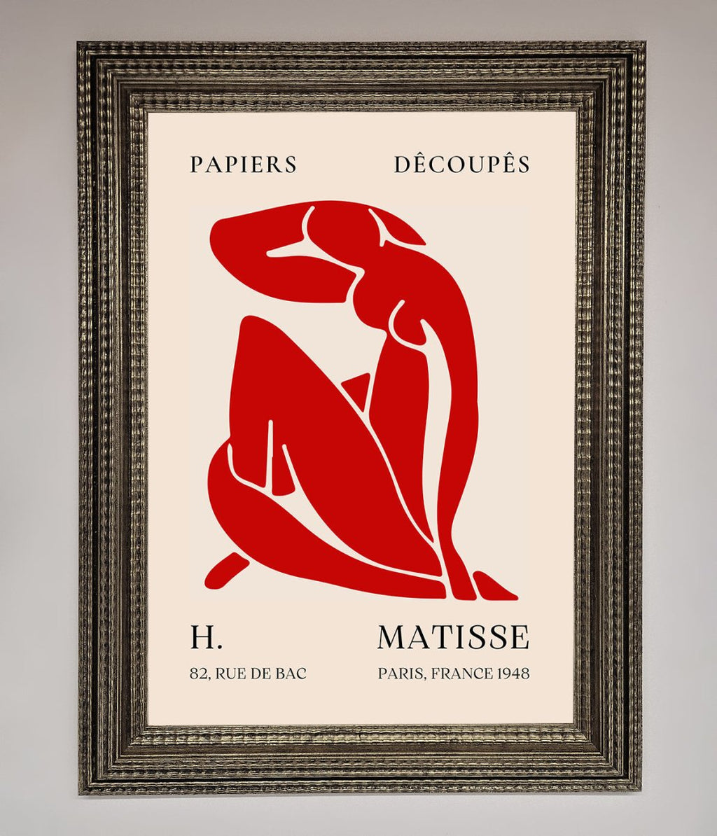 Red Matisse Man Framed Print