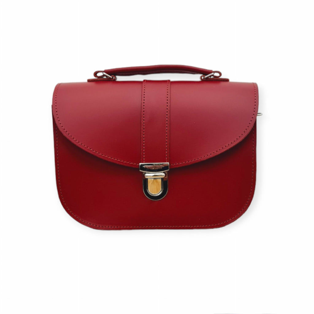 Olympia Handmade Leather Bag - Red
