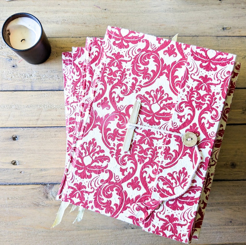 Eco Friendly Recycled Paper Notebook – A5 Fair Trade Journal with Closure