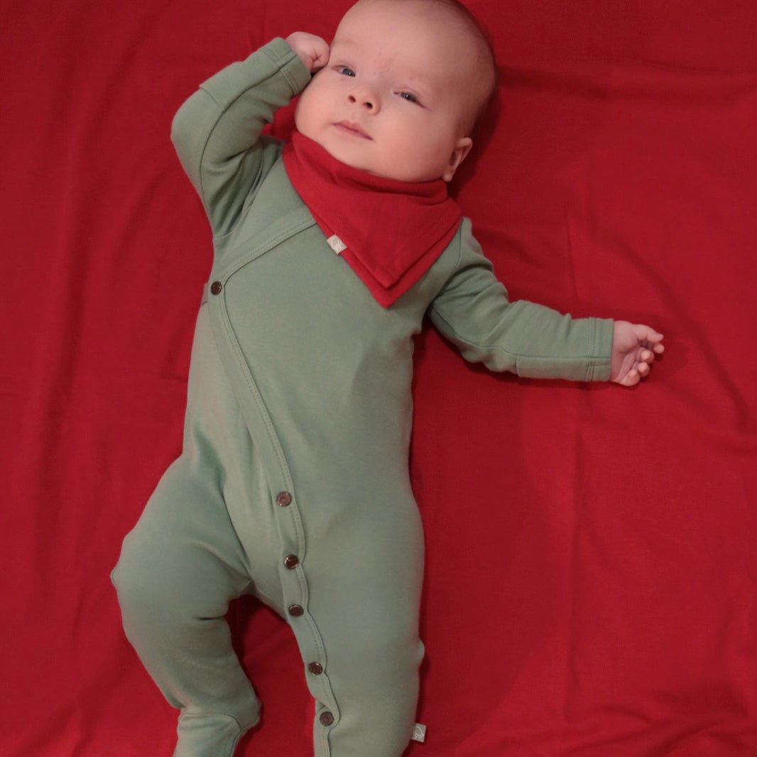 Scarlet Red Organic Cotton Baby Blanket