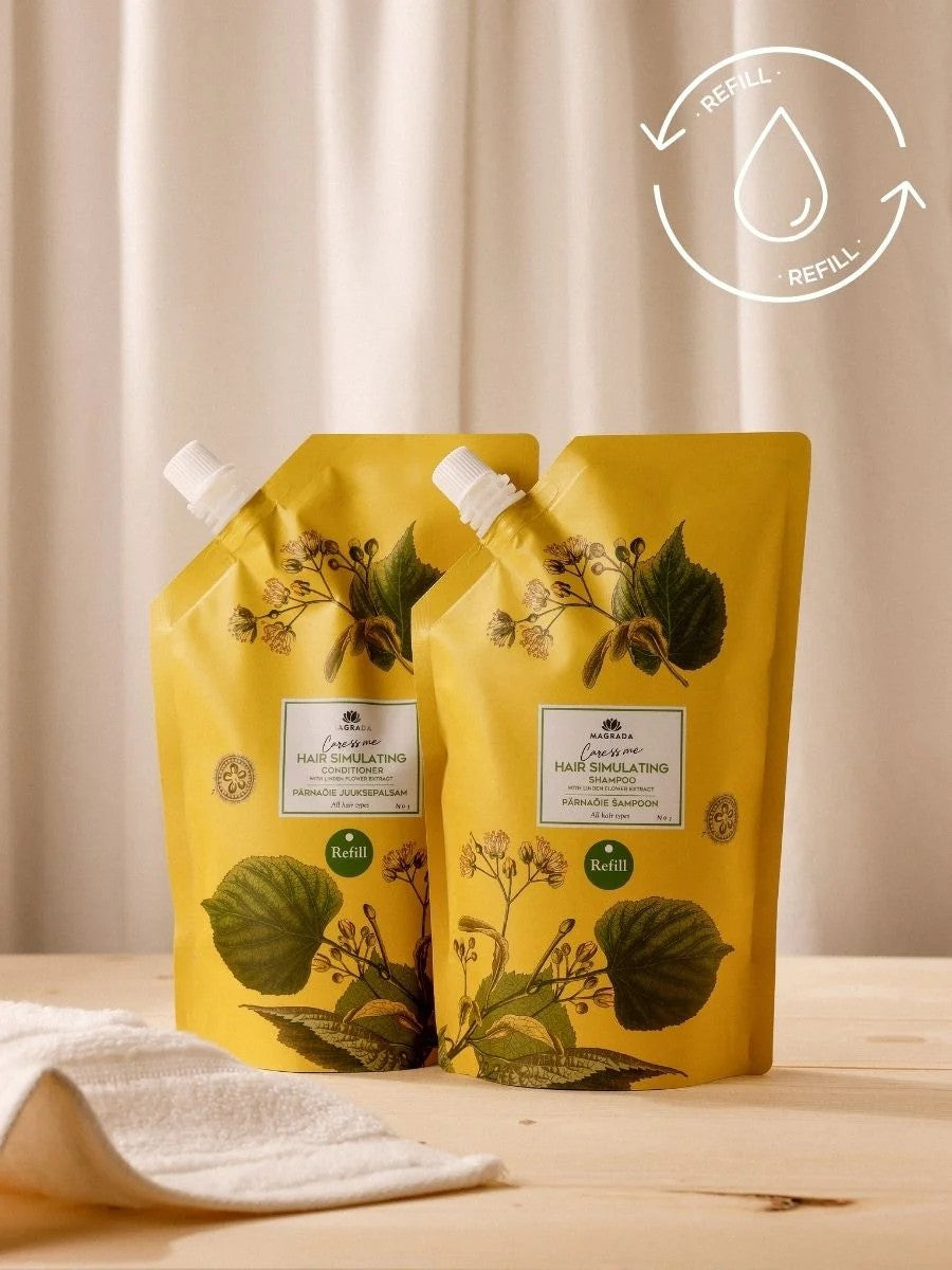 Eco-Friendly Linden Flower Conditioner - Deep Hydration & Hair Growth Support in a Sustainable 500ml Pack by Magrada Organic Cosmetics at www.brixbailey.com