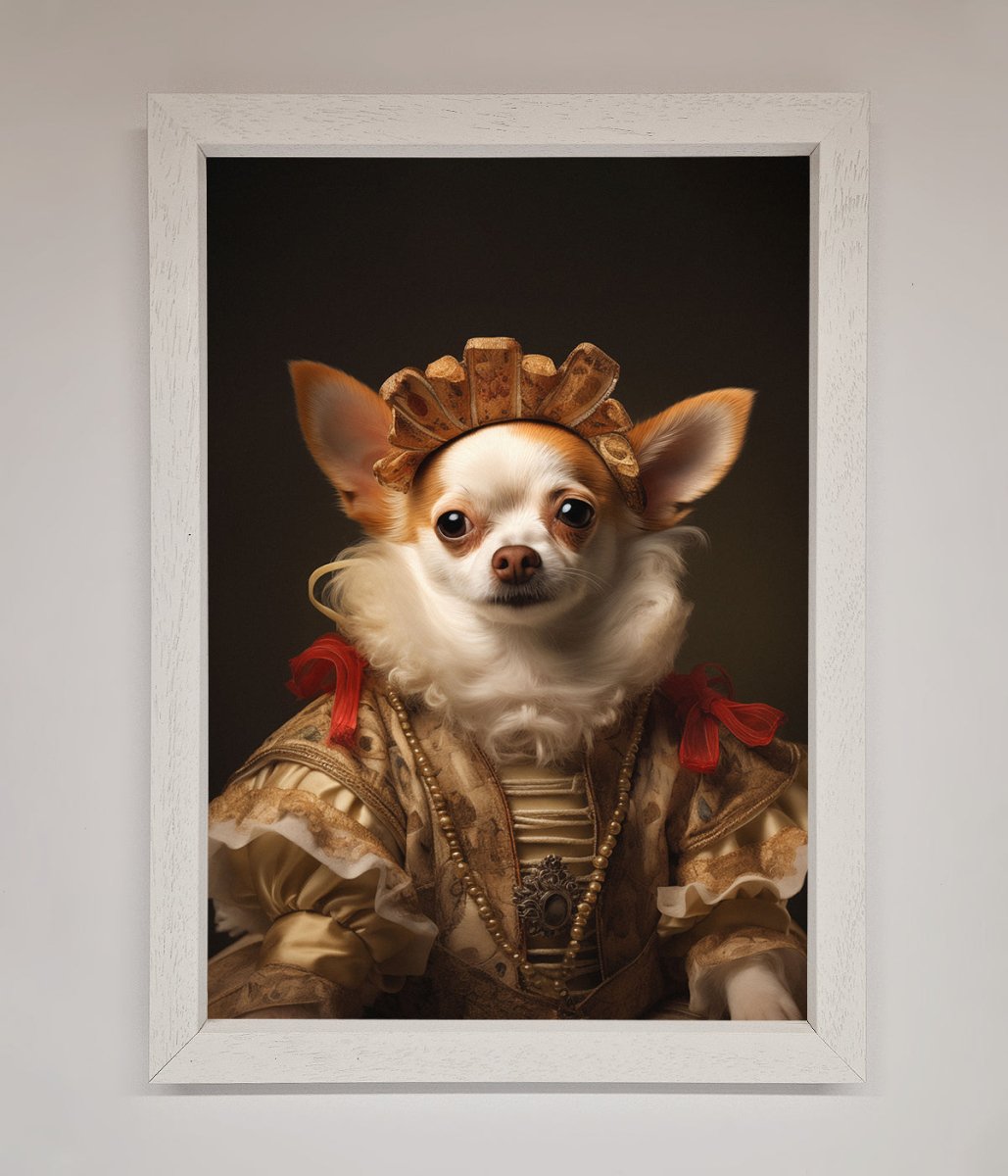 Renaissance Chihuahua Framed Print